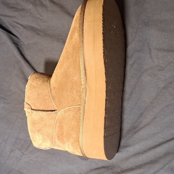 NWOT Bearpaw Women's Toni Zip Side Brown Platform Size 9 Boot - Picture 10 of 14